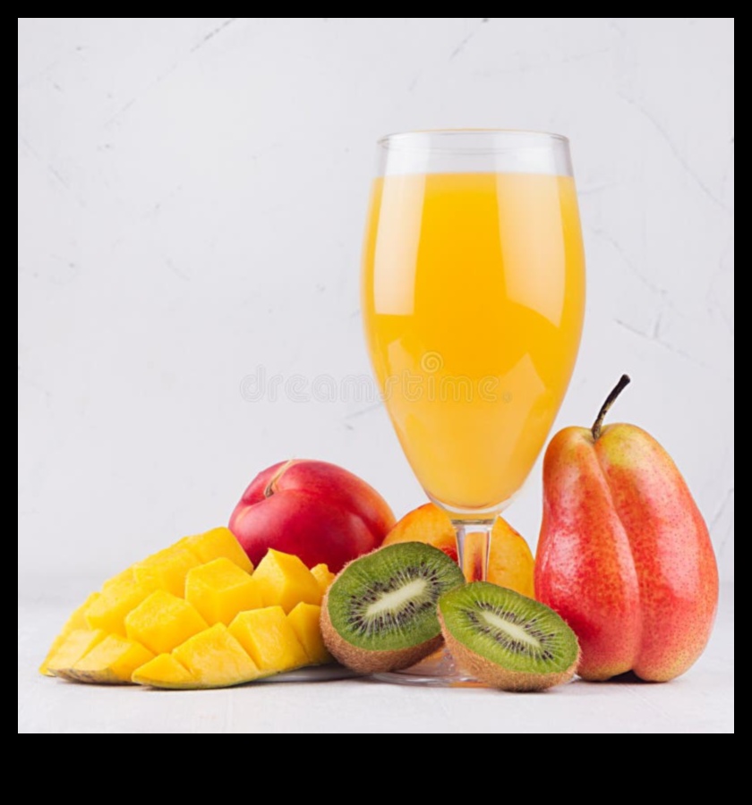 Eleganță tropicală: sorbind cu stil sucuri de fructe proaspete rafinate